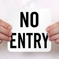 No Entry Pool Marker