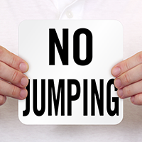 No Jumping Swimming Pool Marker