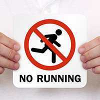 No Running Pool Marker