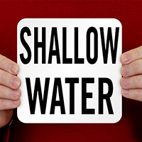 Shallow Water Pool Depth Marker