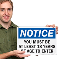 Entrance Security Check Sign