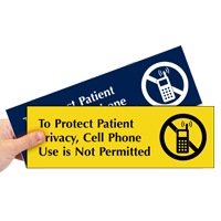 Cell Phone Use Is Not Permitted Sign