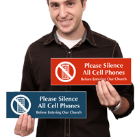 Turn Off Your Cell Phone Engraved Sign