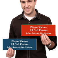 Use Cell Phone In Designated Area Engraved Sign