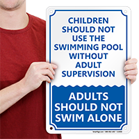 Children Swimming Pool Sign