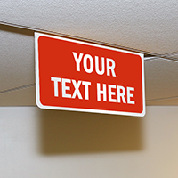 Custom Drop Ceiling Double Faced Projecting Sign