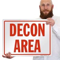Decon Area Sign