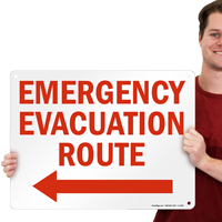 Evacuation Route Sign