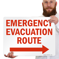 Evacuation Route Sign