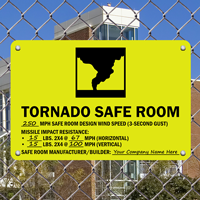 Tornado Safe Room Sign