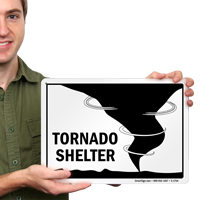 Tornado Shelter Fire & Emergency Sign