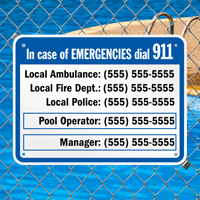 Georgia Custom Emergency Telephone Sign