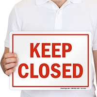 Keep Closed California Pool Sign