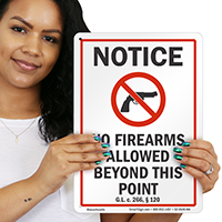 Massachusetts Firearms And Weapons Law Sign