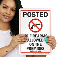 Montana Gun Control Law Sign