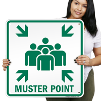 Muster Point Emergency Signs