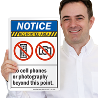 No Cell Phones Or Photography Sign