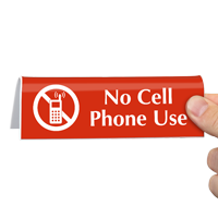 No Cell Phone Use with Graphic Sign