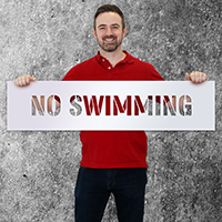 Swimming Pool Stencil