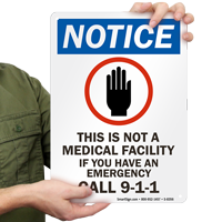 Emergency Call 911 Sign