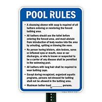 New Mexico Pool Rules Sign