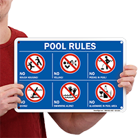 Pool Rules Symbol Sign
