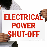 Power Shut-Off Sign
