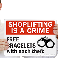 Shoplifting Is A Crime Sign
