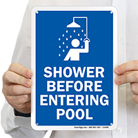 Pool Rules Sign