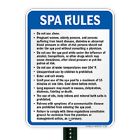 Virginia Spa Rules Sign