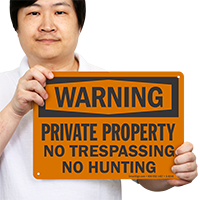 Warning Private Property Sign