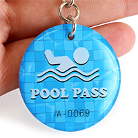 Epoxy Pool Pass Key Tags