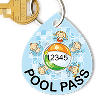 Pool Pass In Water Drop Shape, Kids Pool Ball