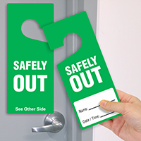 Two Sided Plastic Door Hang Tag