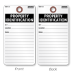 Property Identification Safety Tag With Fiber Patch