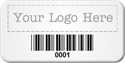 Custom Barcode Tags, 3/4 in. x 1 1/2 in.