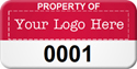 Asset Label, Property of Company Name with Numbering