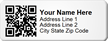 QR Code Asset Tag, Add Name, Address, City