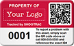 Personalized Asset Tag With QR Code