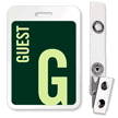 ToughBadge: Reusable ID Name Badge With Bulldog Clip