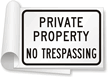 Private Property, No Trespassing Sign Book