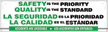 Safety Priority, Quality Standard Bilingual Banner