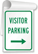 Visitor Parking Right Arrow Sign Book