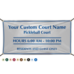 Add Pickleball Court Name And Time Custom Vinyl Banner