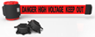 Banner Stakes Magnetic Barrier System