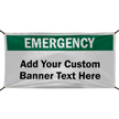 Emergency Your Wording Here Custom Vinyl Banner