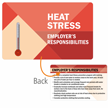 Heat Stress Employer's Responsibilities Safety Wallet Card