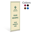 Retractable Roll Up Banner Stand With Bag With Custom Upload Your Own Text and Logo Banner