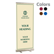 Smart Roll Adjustable Banner Height Aluminum Stand With Custom Upload Your Own Text and Logo Banner