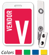 Vendor Reusable Id Name Badge